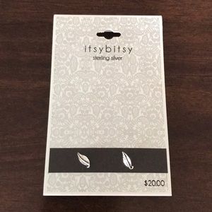 Sterling Silver Leaf Earrings